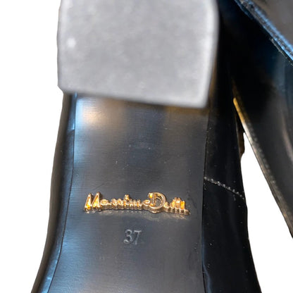 Massimo Dutti Black High heels Designer Pumps (UK4)