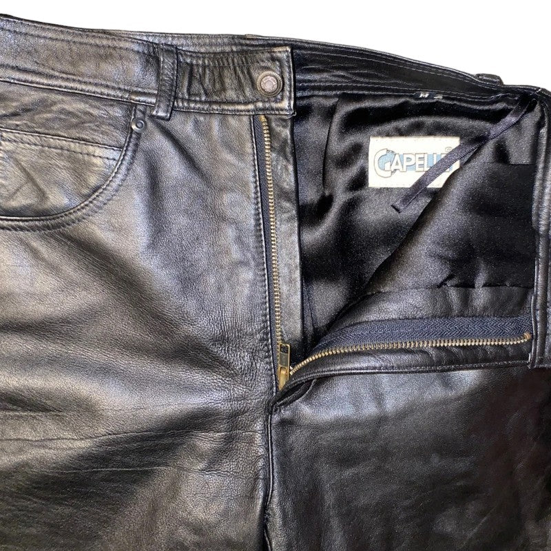 Vintage Real Leather Pants Trousers M