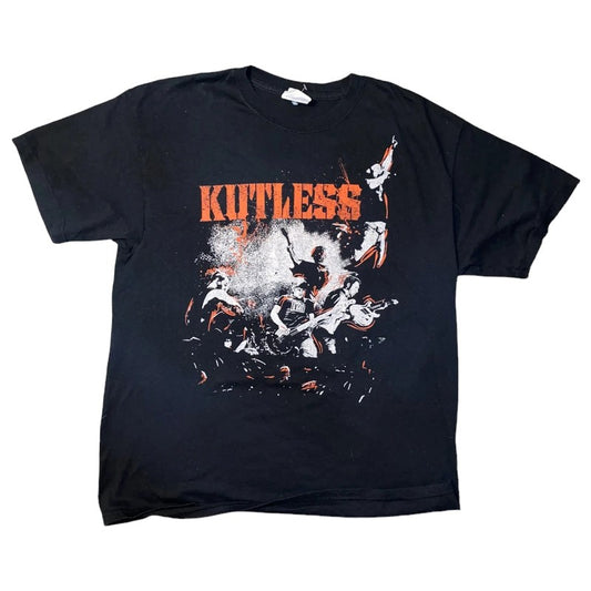 KUTLESS Vintage Rock Band T-shirt Black Tee Size L