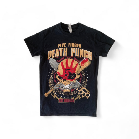 five finger death punch - y2k - vintage tshirt - rock band shirt - black tee - vintage clothing - sustainable fashion - vinted