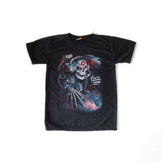 Black Tee Tshirt Logo Print Skull Design Philippines (S)