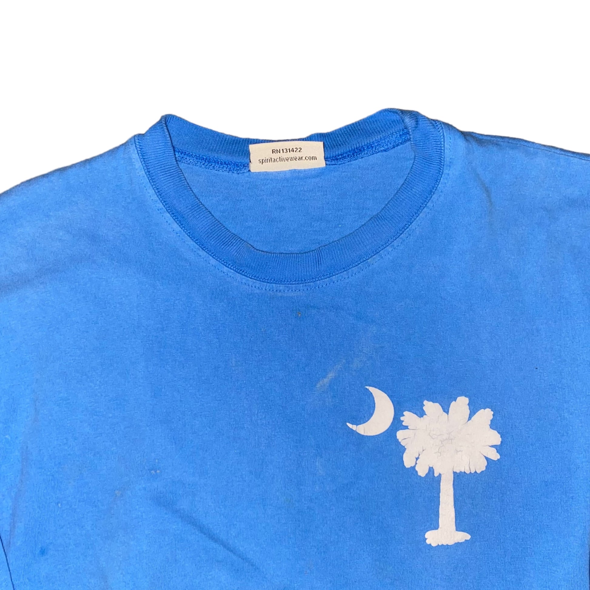SPIRIT Activewear Vintage_Jumper blue moon palm tree logo design