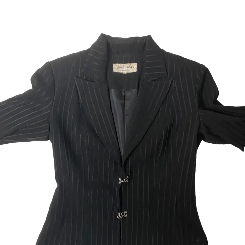 Blazer Women’s Designer Vintage Andreas Nicolas by Amadeus Deri (M) - Black / M - Coats & Jackets