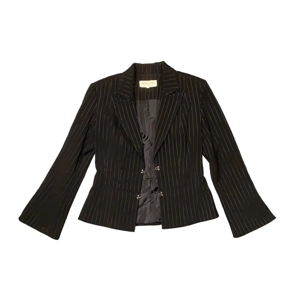 Blazer Women’s Designer Vintage Andreas Nicolas by Amadeus Deri (M) - Black / M - Coats & Jackets