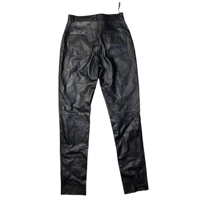 leather jeans - Sustainable fashion uk - vintage clothing - eco-friendly apparel - online fashion shop